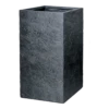 Plantenbak Arizona Cubihi - L28 X B28 X H60cm - Donkergrijs 2 Plantenbak Arizona Cubihi - L28 X B28 X H60cm - Donkergrijs -Buitentuin Winkel arizona cubihi graphite w28h60 plantenbak 1 6