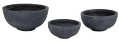 Plantenschaal Arizona - D55 X H27cm - Donkergrijs -Buitentuin Winkel arizona round bowl graphite d55h27 schaal 6 8