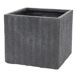 Plantenbak Arkansas Cubi - L44 X B44 X H38cm - Donkergrijs