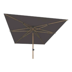 Azzurro Stokparasol 200 X 300 Cm - Charcoal / Woodlook