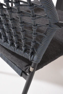 Barista Dining Stoel - Blauw - Incl. Kussen -Buitentuin Winkel barista dining stoel blauw incl kussen 6 3