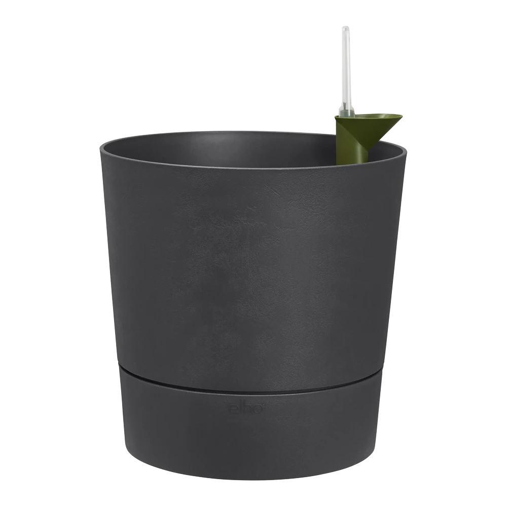 Bloempot Elho Greensense Aqua Care Rond - D35 X H34cm - Houtskoolgrijs 4 Bloempot Elho Greensense Aqua Care Rond - D35 X H34cm - Houtskoolgrijs - Afbeelding 2
