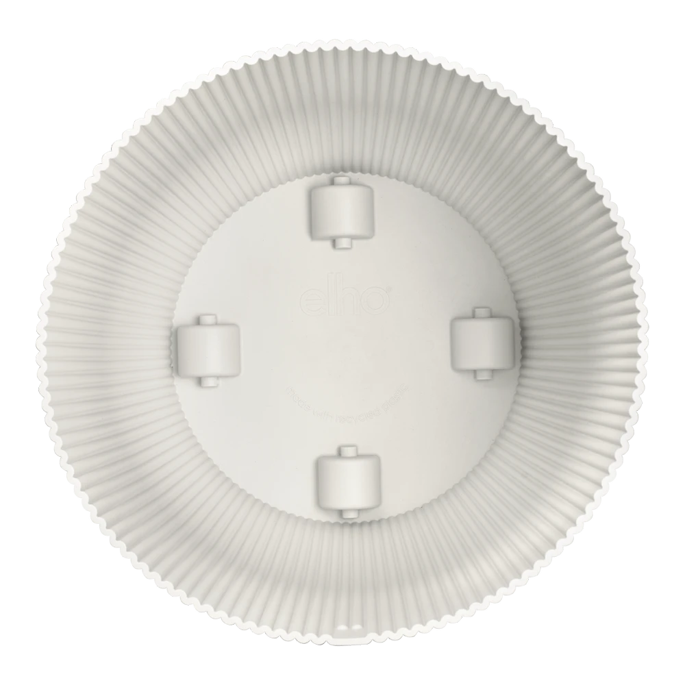 Bloempot Elho Vibes Fold Rond Wielen - D35 X H32cm - Zijdewit - Afbeelding 2