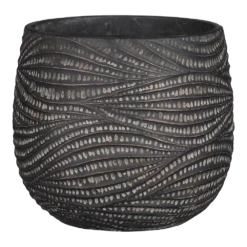 Bloempot Hendrick - D19 X H17cm - Bruin