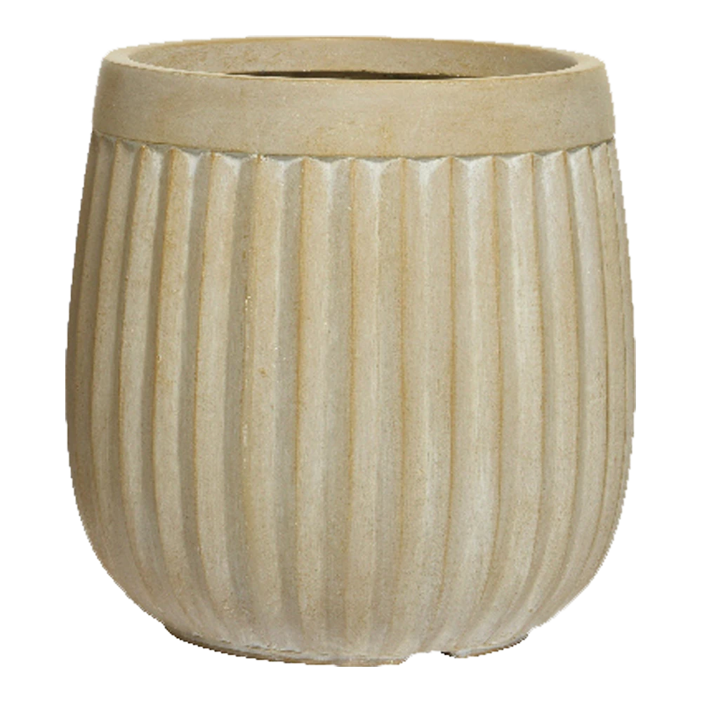Bloempot Laura - D32 X H32cm - Beige 3 Bloempot Laura - D32 X H32cm - Beige