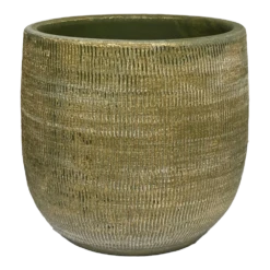 Bloempot Miami - D33 X H31cm - Groen Cement