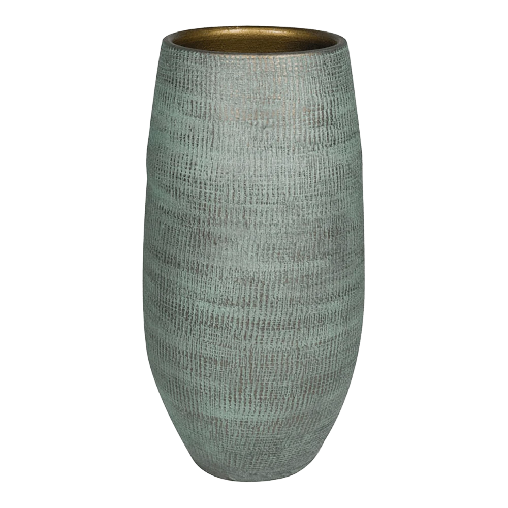 Bloempot Ryan Hoog - D19 X H50cm - Shiny Blue