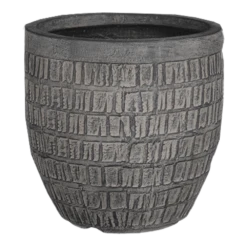 Bloempot Tallinn - D31 X H31cm - Zwart-grijs -Buitentuin Winkel bloempot tallinn zwart grijs bloempot 1 1