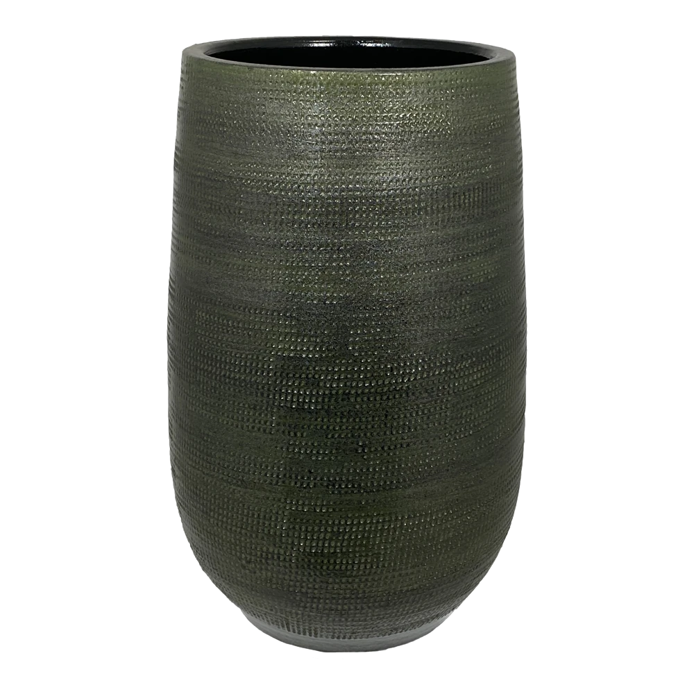 Bloempot Tokio Hoog - D19 X H30cm - Groen 3 Bloempot Tokio Hoog - D19 X H30cm - Groen