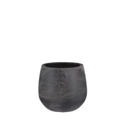 Bloempot Victor - H24 X D25cm - Donker Bruin