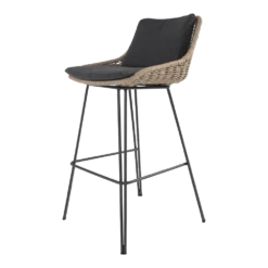 Bohemian Bar Stoel - Naturel - Incl. Kussen -Buitentuin Winkel bohemian bar stoel naturel incl kussen 5 1