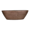 Bloempot Mira Ovaal - L69 X B17 X H25cm - Koper -Buitentuin Winkel boot mira 69x17x25cm industrieel goud plantenschaal koper 1 1