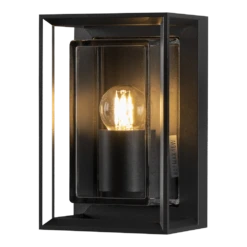Konstsmide Brindisi Wandlamp 230V, 13x20cm, E27 Transparant Glas, Max 1x 20W -Buitentuin Winkel brindisi wandlamp 230v 13x20cm e27 transparant glas max 1x 20w netstroom 3
