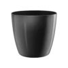 Bloempot Elho Brussels Diamond Rond 25cm - Metallic Zwart -Buitentuin Winkel brussels diamond rond 25cm bloempot metallic zwart 1 9