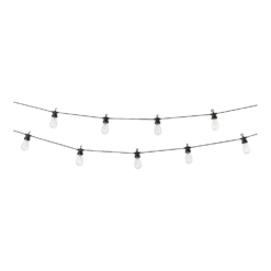 Lumineo Budget Feestverlichting Lichtsnoer - Peervorm - 950cm - 20 LEDS - Warm Wit -Buitentuin Winkel budget feestverlichting lichtsnoer peervorm 950cm 20 leds warm wit netstroom 3 3