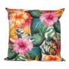 Buitenkussen Bloem Roze/oranje 45x45cm - Tuinkussen -Buitentuin Winkel buitenkussen bloem roze oranje 45x45cm tuinkussen polyester 1