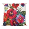 Buitenkussen Rode Bloemen 45x45cm - Tuinkussen 2 Buitenkussen Rode Bloemen 45x45cm - Tuinkussen -Buitentuin Winkel buitenkussen rode bloemen 45x45cm tuinkussen polyester 1