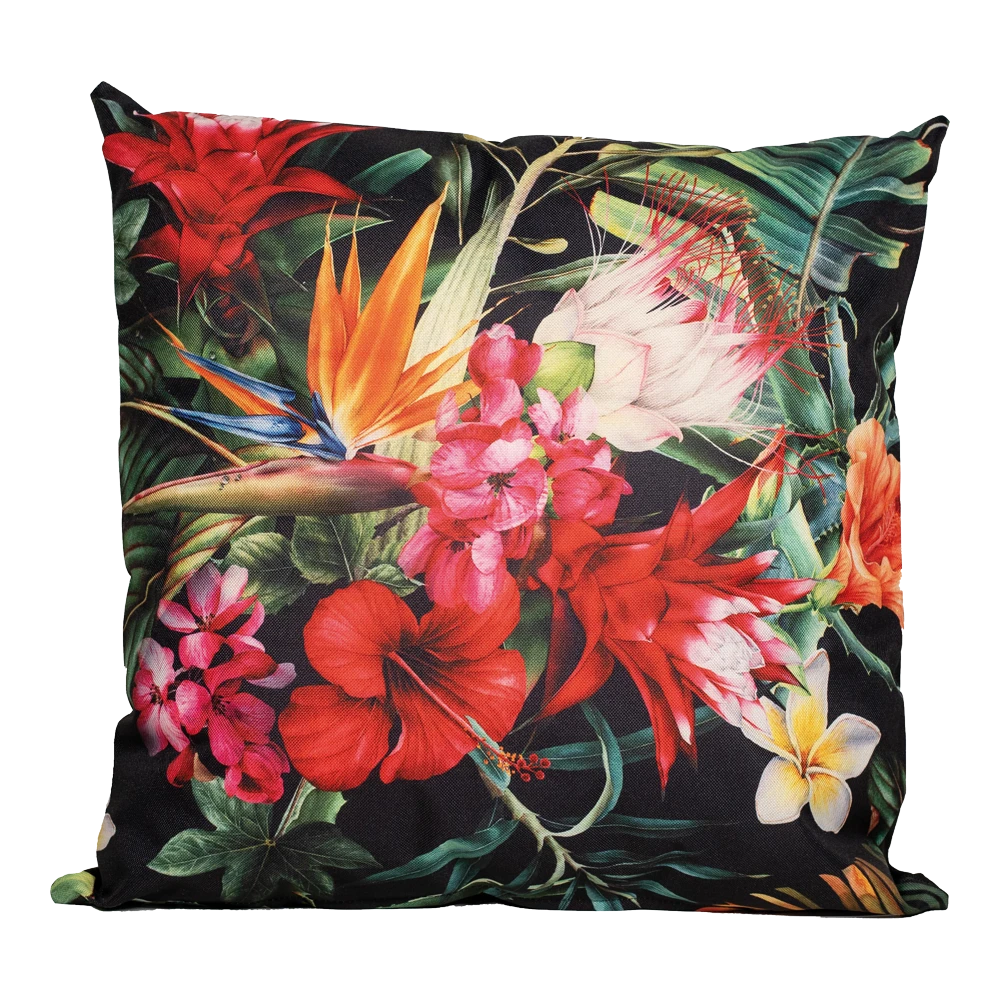 Buitenkussen Tropische Bloem 60x60cm - Tuinkussen 3 Buitenkussen Tropische Bloem 60x60cm - Tuinkussen
