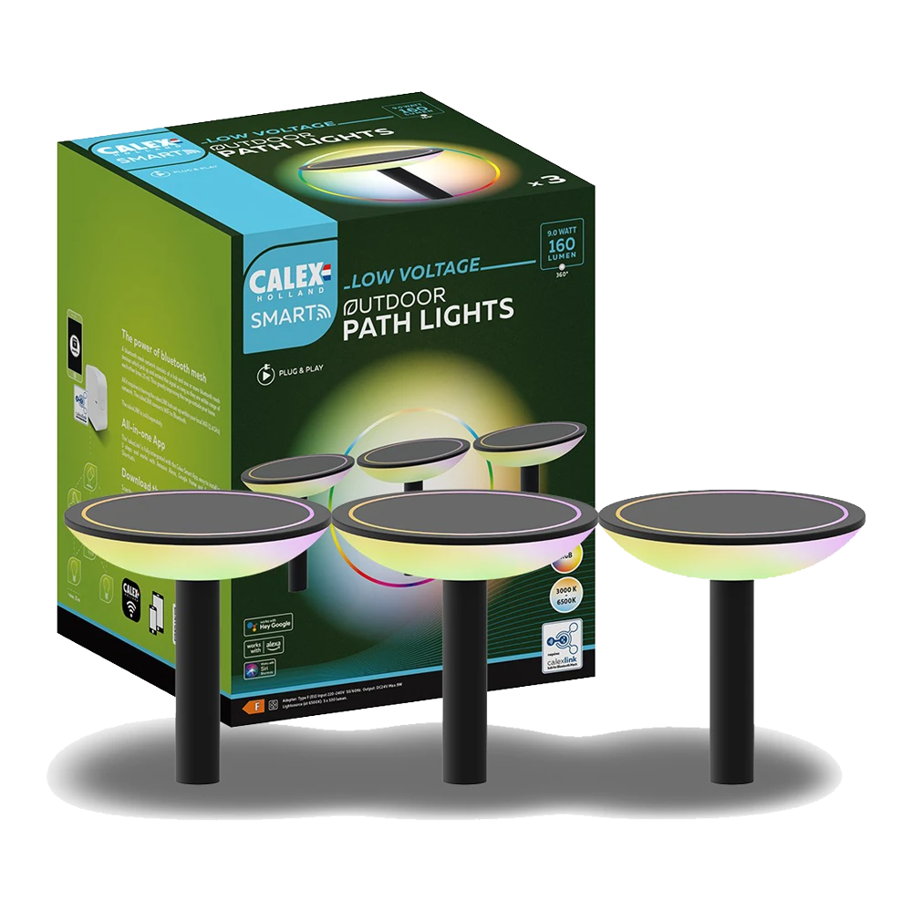 Calex Smart Outdoor Padverlichting/Pathlight - Set Of 3 24V