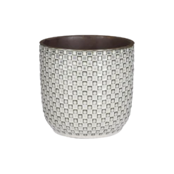 Bloempot Daan - D19 X H17.5cm - Wit