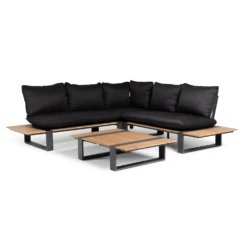 Dawson Teak Loungeset Complete Black