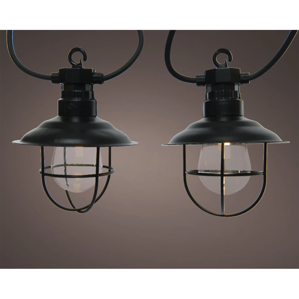 Lumineo Feestverlichting Lichtsnoer - 450cm - 10 LEDS - Warm Wit 4 Lumineo Feestverlichting Lichtsnoer - 450cm - 10 LEDS - Warm Wit - Afbeelding 2