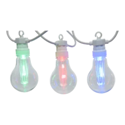 Lumineo Feestverlichting Lichtsnoer - 950cm - 20 LEDS - Multi -Buitentuin Winkel feestverlichting lichtsnoer 950cm 20 leds multi netstroom 3 3