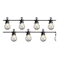 Lumineo Feestverlichting Lichtsnoer - Bolvorm - 950cm - 20 LEDS - Klassiek Warm 7 Lumineo Feestverlichting Lichtsnoer - Bolvorm - 950cm - 20 LEDS - Klassiek Warm -Buitentuin Winkel feestverlichting lichtsnoer bolvorm 950cm 20 leds klassiek warm netstroom 4 3