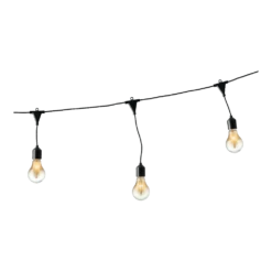 Lumineo Feestverlichting Lichtsnoer - Classic Vorm - 950cm - 20 LEDS Groot - Klassiek Warm -Buitentuin Winkel feestverlichting lichtsnoer classic vorm 950cm 20 leds groot klassiek warm netstroom 5 3