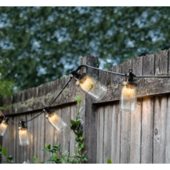 Lumineo Feestverlichting Lichtsnoer Weckpotjes - 950cm - 20 LEDS - Klassiek Warm -Buitentuin Winkel feestverlichting lichtsnoer weckpotjes 950cm 20 leds klassiek warm netstroom 5 3