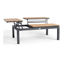 Flip-Up Coffee Tafel - 120 X 79 X 42 Cm - Teak -Buitentuin Winkel flip up coffee tafel 120x79x42 cm teak 3