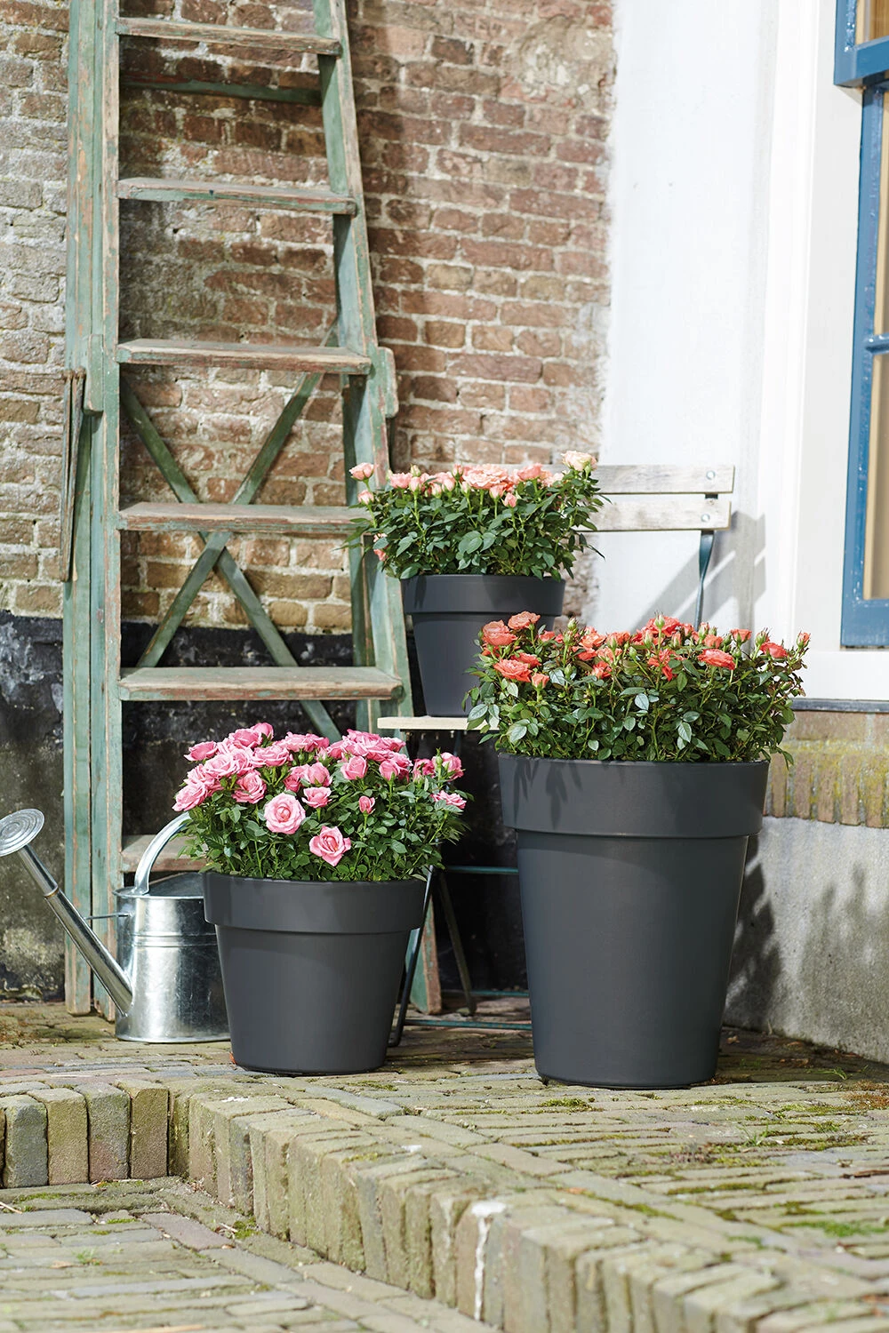 Bloempot Elho Green Basics Top Planter 40cm - Living Black 4 Bloempot Elho Green Basics Top Planter 40cm - Living Black - Afbeelding 2