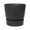 Elho Bloempot Greenville Rond 47cm - Living Black -Buitentuin Winkel greenville rond 47cm bloempot living black 1 7