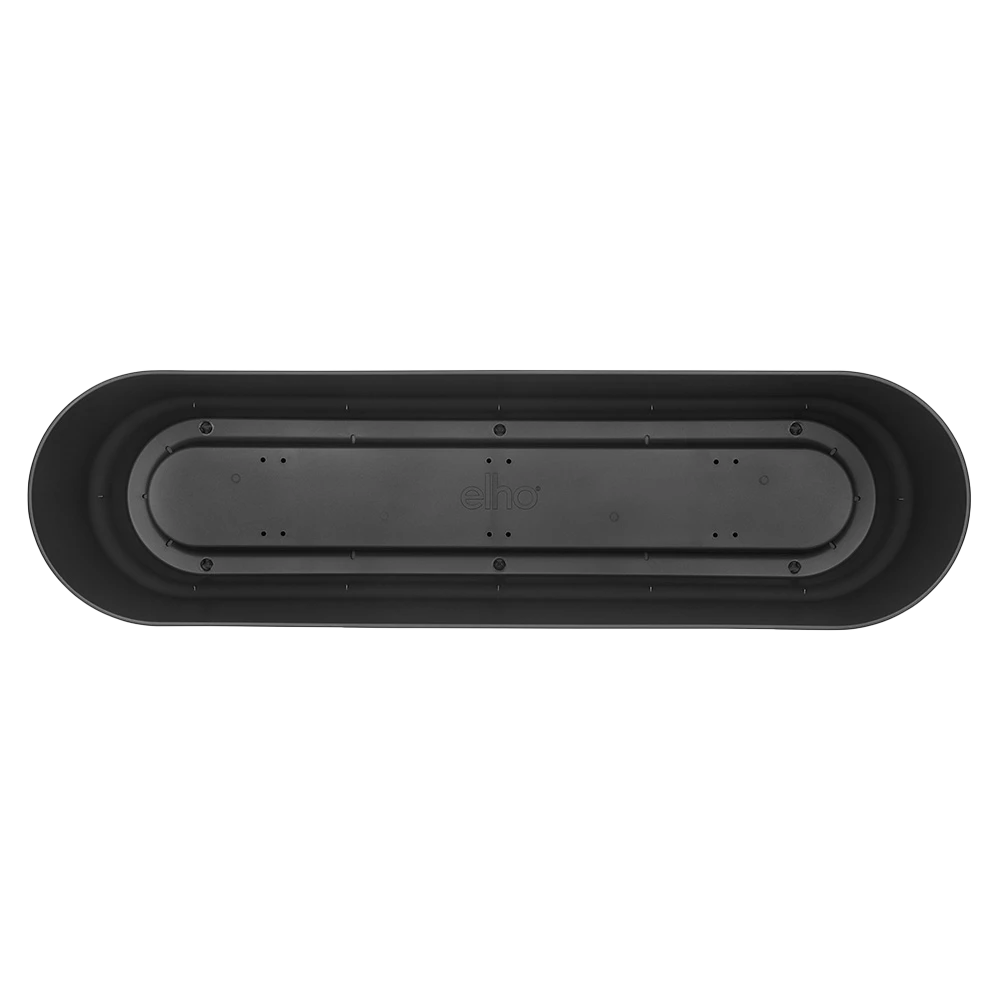 Bloembak Elho Greenville Terrace Long 70cm - Met Wielen - Living Black 5 Bloembak Elho Greenville Terrace Long 70cm - Met Wielen - Living Black - Afbeelding 3