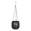 Hangpot Mira - D18 X H16cm - Antraciet -Buitentuin Winkel hangpot mira d18 h16cm industrieel zwart hangpot antraciet 1