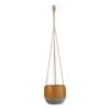 Hangpot Resa - D16,5 X H13,5cm - Oker 2 Hangpot Resa - D16,5 X H13,5cm - Oker -Buitentuin Winkel hangpot resa d16 5 x h13 5cm oker hangpot 1 1