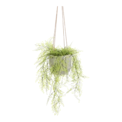 Hangpot Resa - D18,5 X H17cm - Lichtgrijs -Buitentuin Winkel hangpot resa d18 5 x h17cm lichtgrijs hangpot 4 1