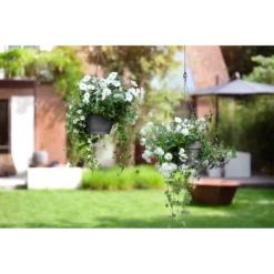 Elho Hangschaal Vibia Campana 26cm - Antraciet -Buitentuin Winkel hangschaal vibia campana 26cm antraciet hangpot antraciet 4 1