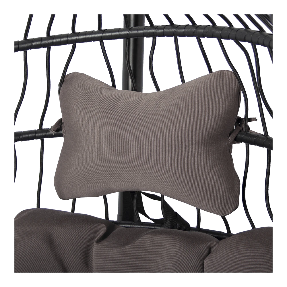 Hangstoel Norway - Inklapbaar - Zwart/Bruin 4 Hangstoel Norway - Inklapbaar - Zwart/Bruin - Afbeelding 2