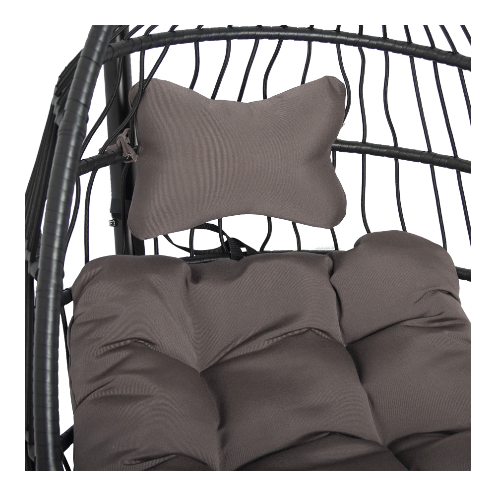 Hangstoel Norway - Inklapbaar - Zwart/Bruin 8 Hangstoel Norway - Inklapbaar - Zwart/Bruin - Afbeelding 6