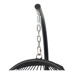 Hangstoel Norway - Inklapbaar - Zwart/Grijs -Buitentuin Winkel hangstoel norway inklapbaar zwart grijs 4