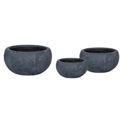 Plantenschaal Iowa Bullet - D31 X H15.5cm - Donkergrijs 5 Plantenschaal Iowa Bullet - D31 X H15.5cm - Donkergrijs -Buitentuin Winkel iowa bullet bowl graphite d31h155 bloempot 6 5