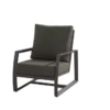 Mauritius Lounge Stoel - Antraciet - Incl. Kussens