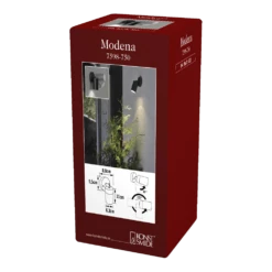 Konstsmide Modena 230V Wandlamp Downspot Zwenkbaar 320u00b0 X 90u00b0 15cm, GU10, Max 7W -Buitentuin Winkel modena 230v wandlamp downspot zwenkbaar 320 x 90 15cm gu10 max 7w netstroom 4