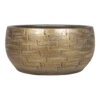 Plantenschaal Steef - D27 X H14cm - Industrieel Goud -Buitentuin Winkel plantenschaal steef d27 x h14cm industrieel goud plantenschaal 1 1