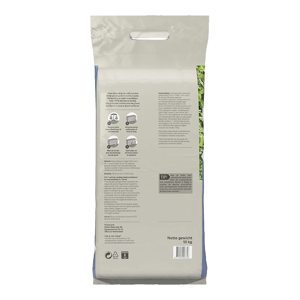 Pokon Beuken & Hagen Mest 10kg - Tuinplanten Voeding 4 Pokon Beuken & Hagen Mest 10kg - Tuinplanten Voeding - Afbeelding 2