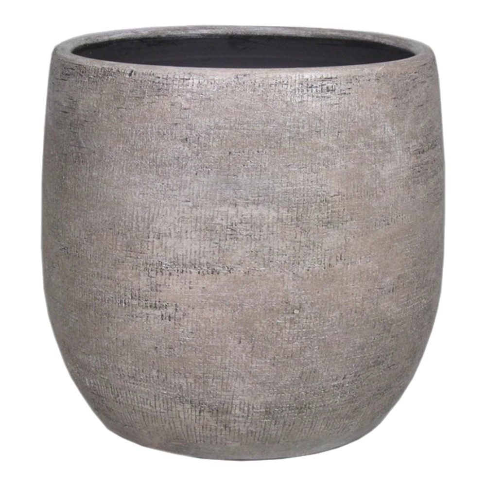 Bloempot Mira - D29 X H27cm - Wit 3 Bloempot Mira - D29 X H27cm - Wit