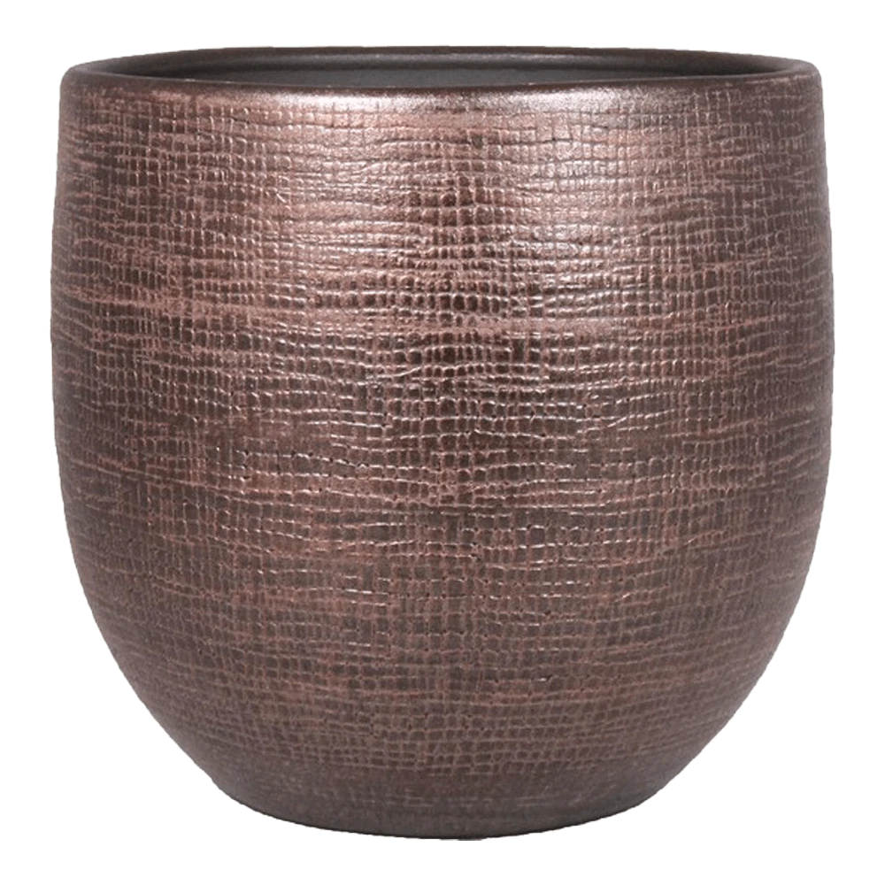 Bloempot Mira - D34 X H31cm - Koper 3 Bloempot Mira - D34 X H31cm - Koper