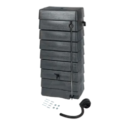 Regentank 276L Kunststof - Antraciet - H135x60x40cm - Nature