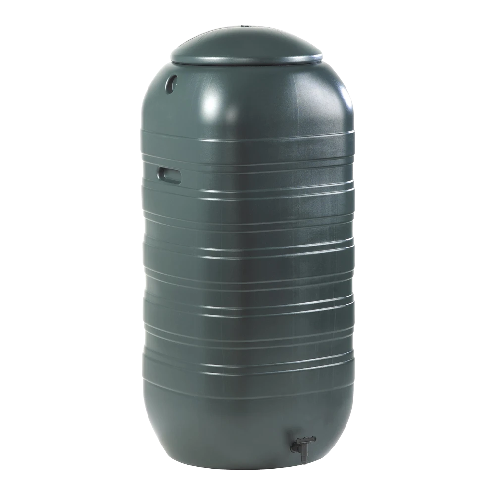 Regenton 250L Kunststof 'slimline' - Groen H121x50x50cm - Nature 3 Regenton 250L Kunststof 'slimline' - Groen H121x50x50cm - Nature